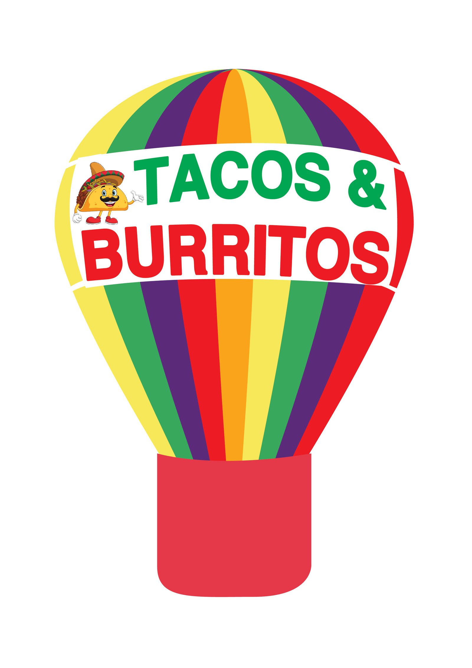 22ft Tacos & Burritos rooftop advertising balloon