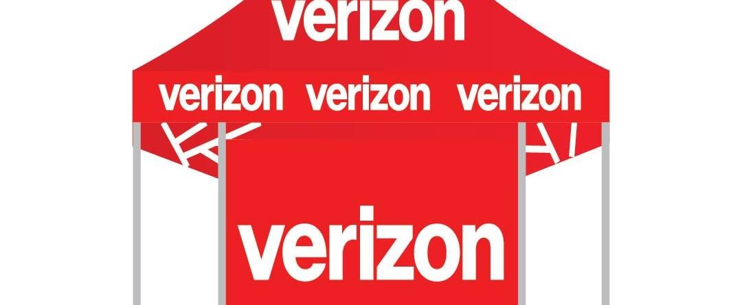 5Ft X 5Ft Verizon Canopy Tent Without Side Walls