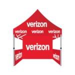 5x5 Verizon pop up advertising tent