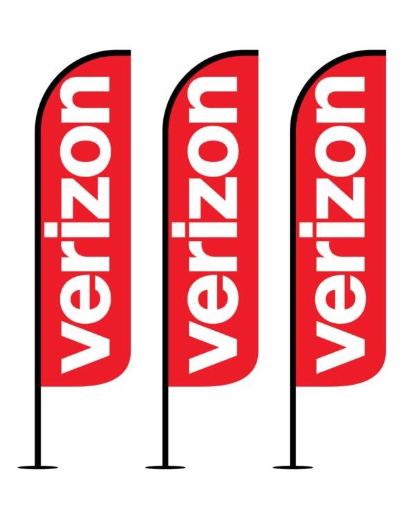 12FT Verizon feather flags pack of 3