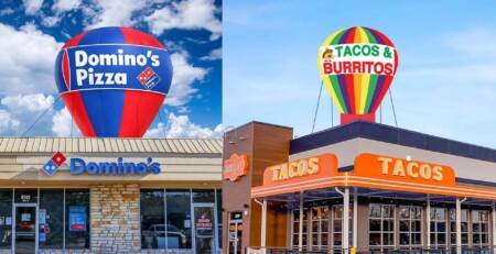 Rooftop Giant Balloons for Restaurants