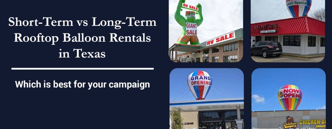 rooftop balloon rentals Texas