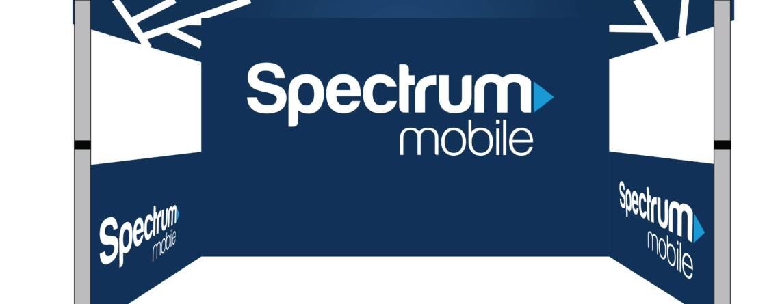 10x10 Spectrum Mobile advertising canopy tent