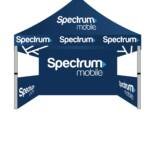 10x10 Spectrum Mobile advertising canopy tent