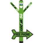20FT Cricket 5G Air Dancer with Arrow Sign