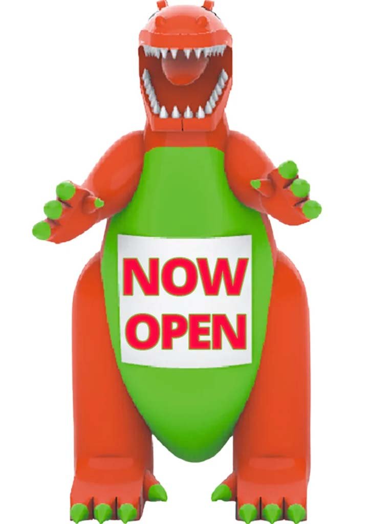 San Antonio outdoor advertising package with rooftop inflatable rental