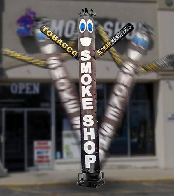 10FT Smoke Shop Air Dancer – Tobacco, Hookah & Handpipes Storefront Inflatable (Blower Sold Separately) - Image 10