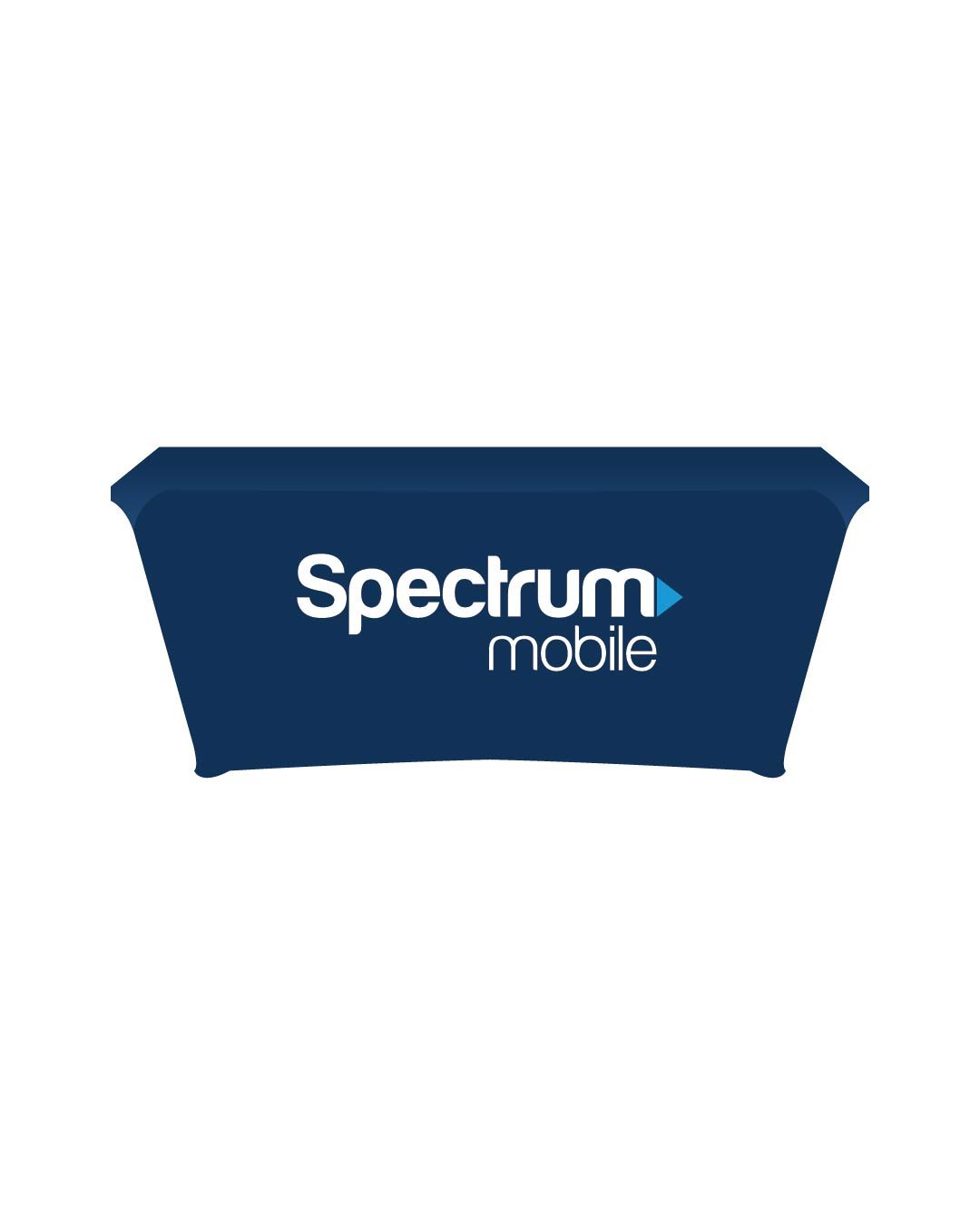 6FT Spectrum Mobile Fitted Table Cover - (1) 6FT Spectrum Mobile stretch table cover