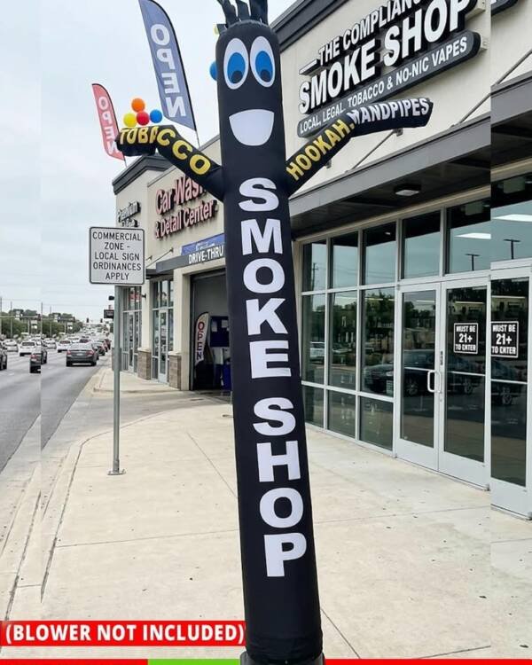 10FT Smoke Shop Air Dancer – Tobacco, Hookah & Handpipes Storefront Inflatable (Blower Sold Separately) - Image 7