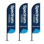 12FT Spectrum Mobile feather flags pack of 3