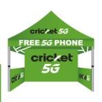 10Ft × 10Ft Cricket 5G Pop Up Advertising Canopy Tent