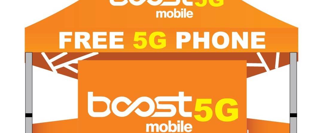 10x10 Boost Mobile 5G canopy tent