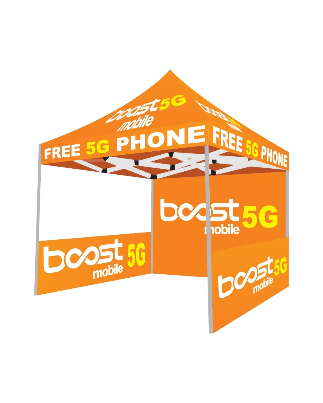 10x10 Boost Mobile 5G canopy tent
