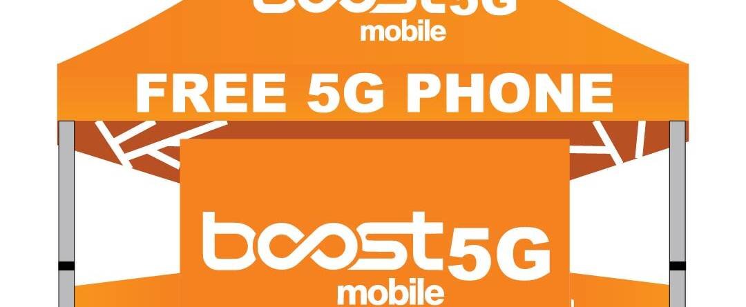10x10 Boost Mobile 5G canopy tent