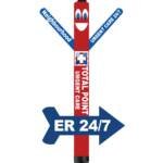 Total Point Urgent Care Air Dancer with ER 24/7 Arrow Sign