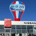 22ft Nissan 4th of July Rooftop Advertising Balloon