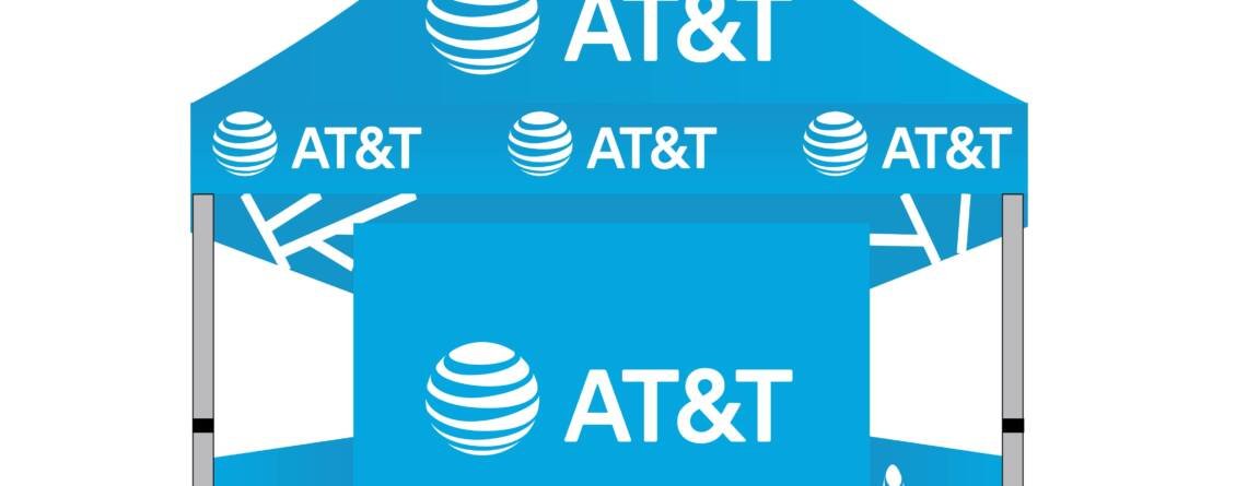 5x5 AT&T advertising canopy tent
