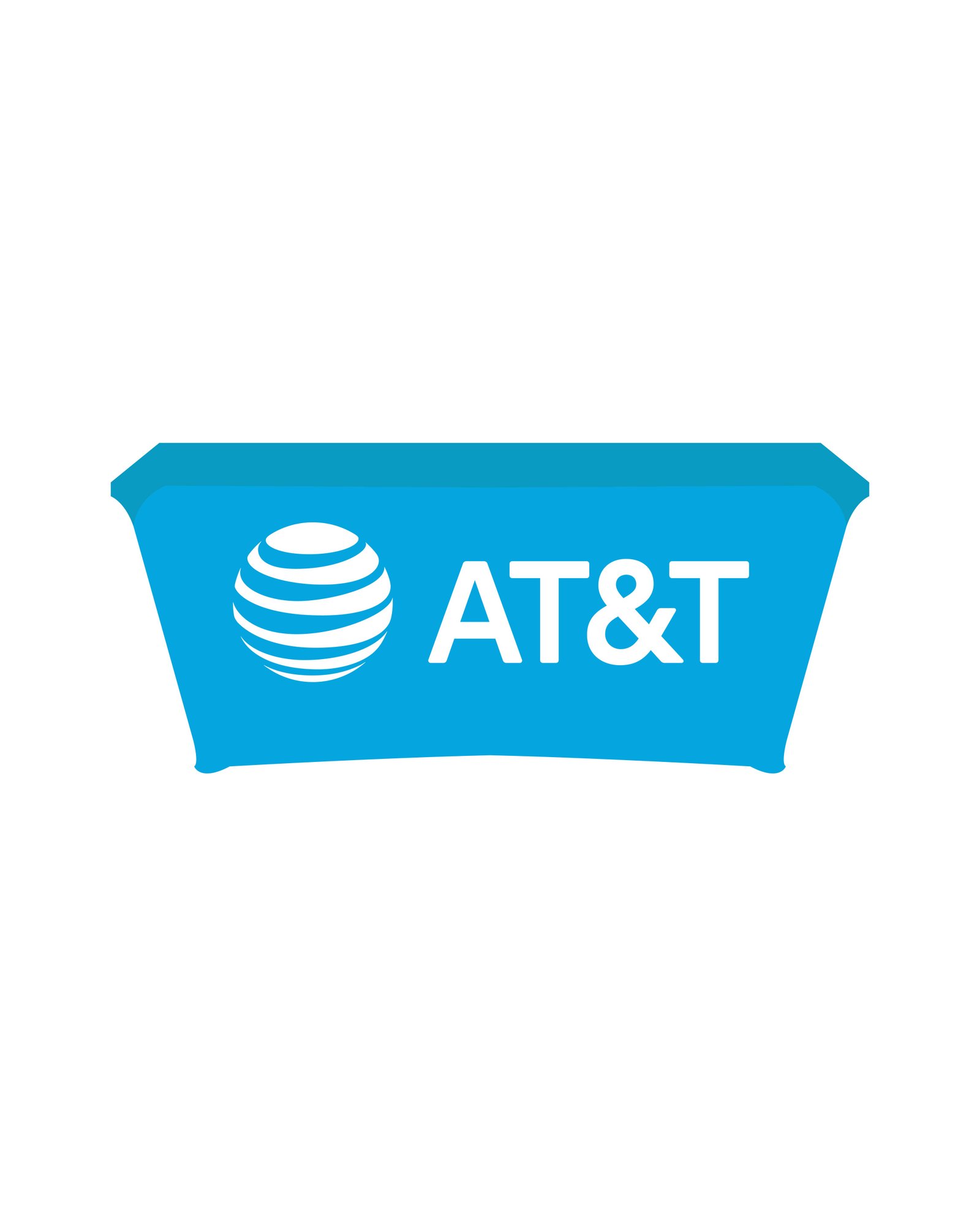 6FT AT&T Advertising Stretch Table Cover