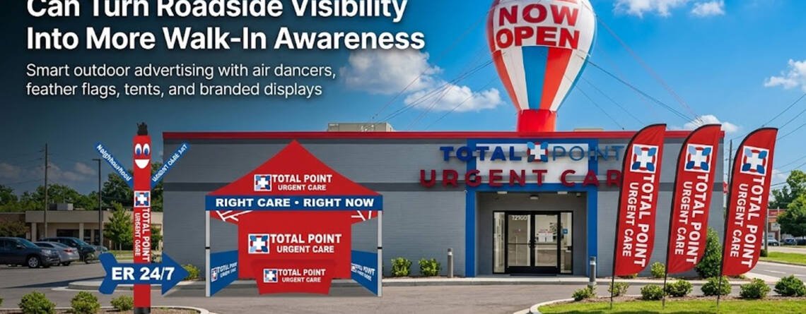 How Total Point Urgent Care Turns Roadside Visibility Into More Walk-In Awareness