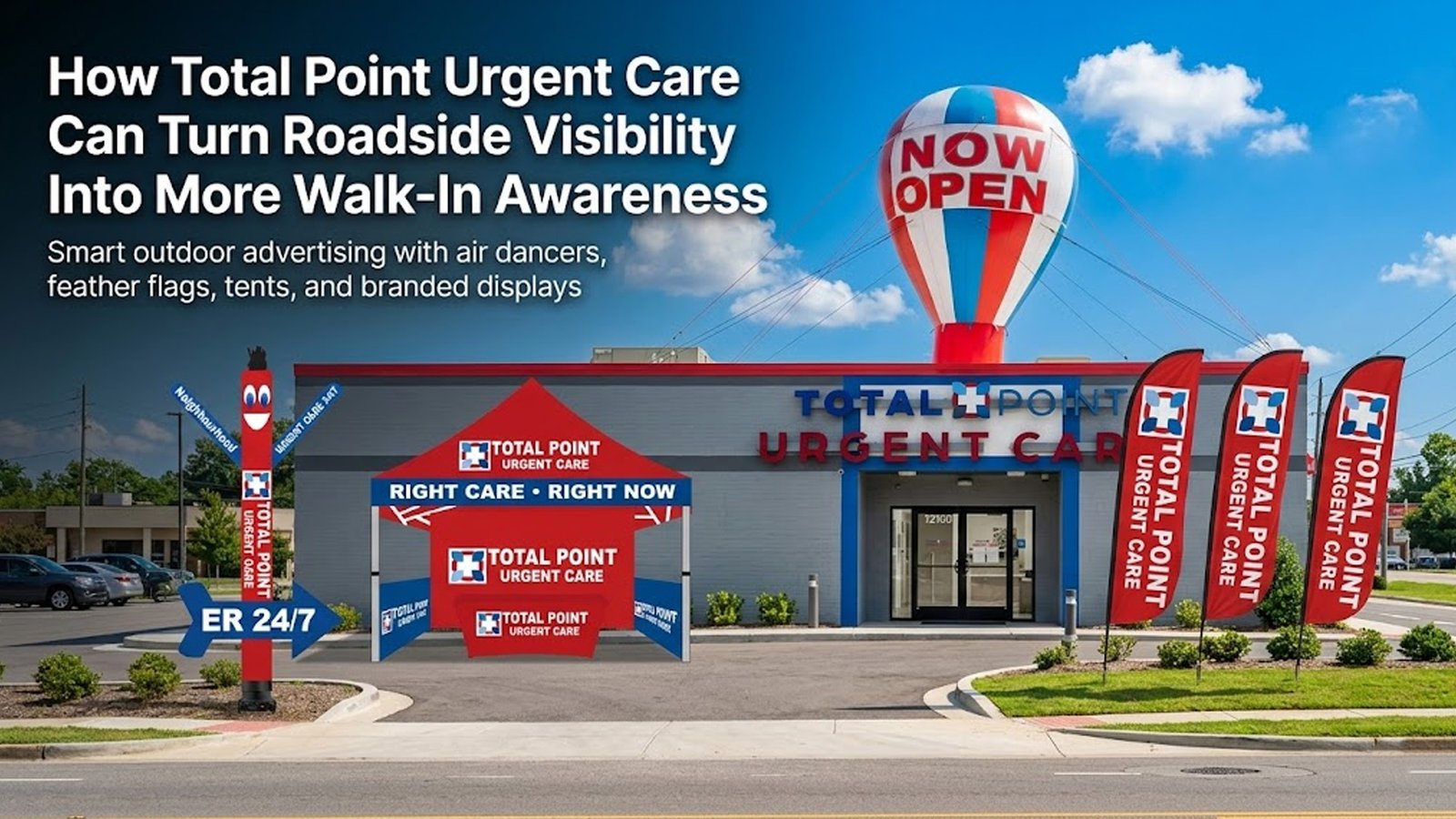 How Total Point Urgent Care Turns Roadside Visibility Into More Walk-In Awareness