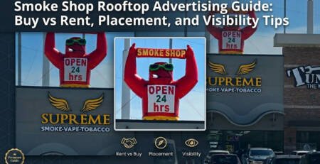 Smoke Shop Rooftop Advertising Guide: Buy vs Rent, Placement, and Visibility Tips