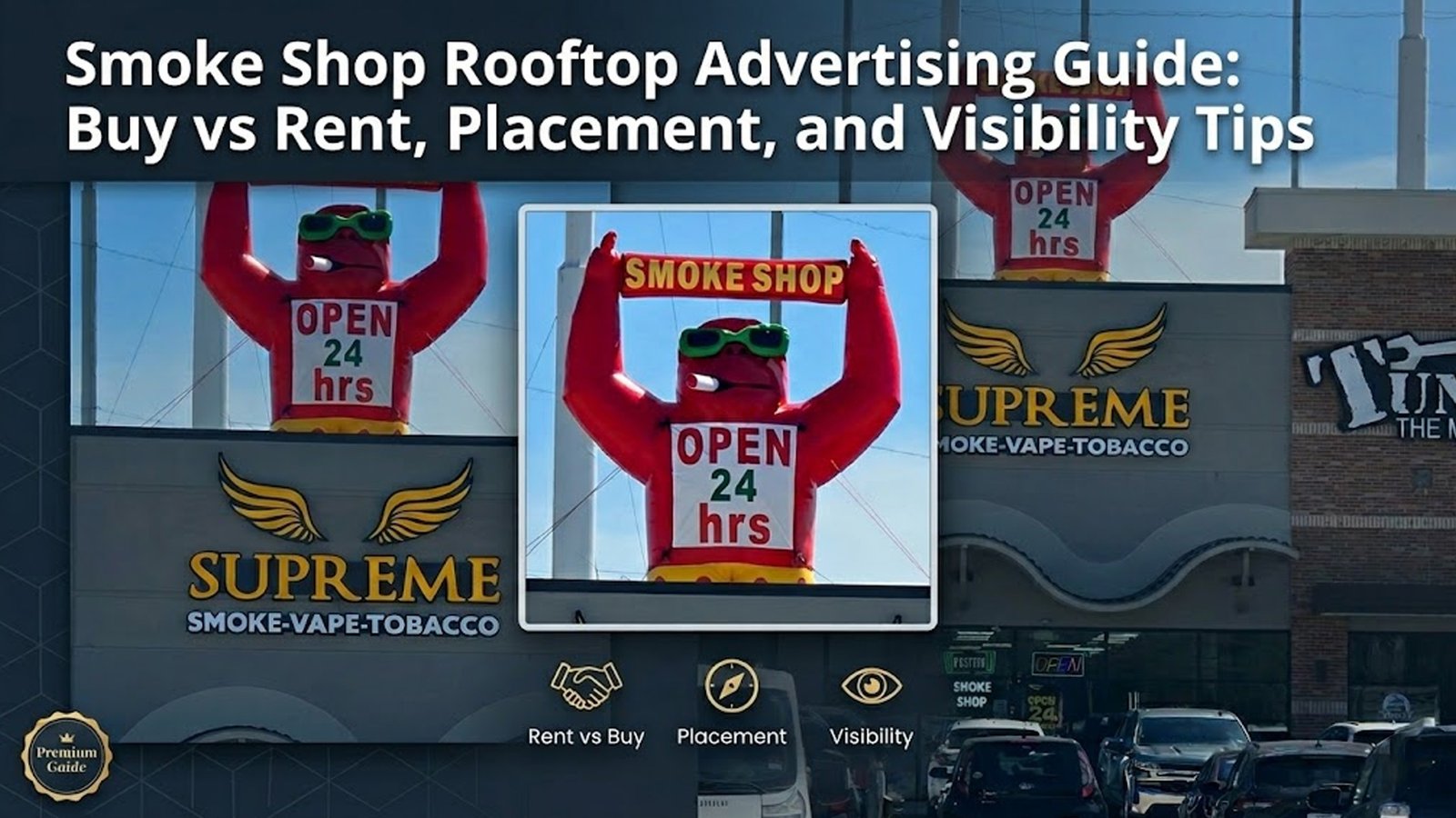 Smoke Shop Rooftop Advertising Guide: Buy vs Rent, Placement, and Visibility Tips