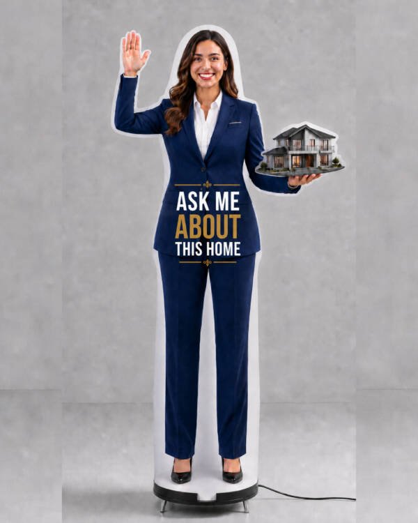 10FT Custom Female Realtor Character Inflatable