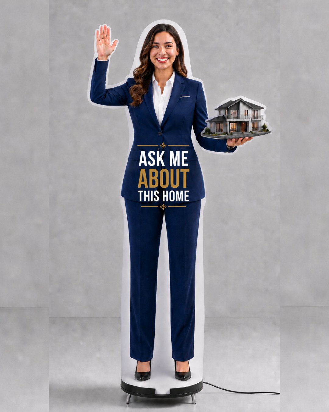10FT Custom Female Realtor Character Inflatable