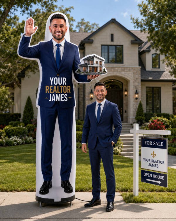 10FT Custom Male Realtor Inflatable Display