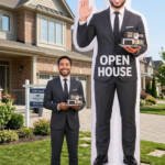 10FT Male Realtor Character Inflatable for Open Houses