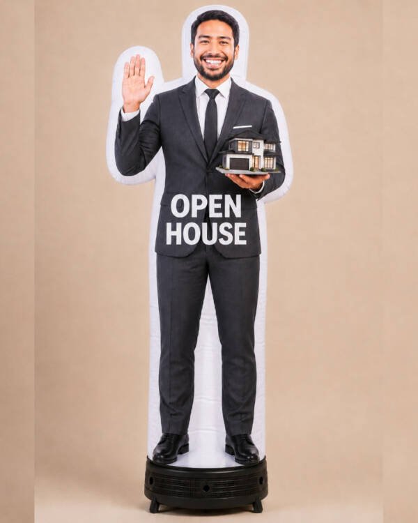 10FT Male Realtor Character Inflatable for Open Houses