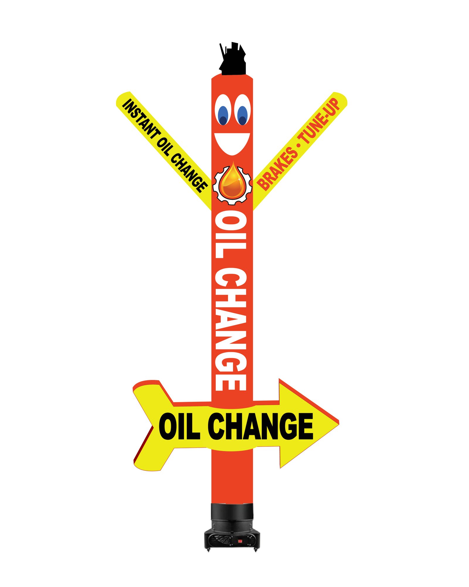 20FT Oil Change Air Dancer with Arrow