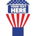 22ft patriotic rooftop advertising balloon