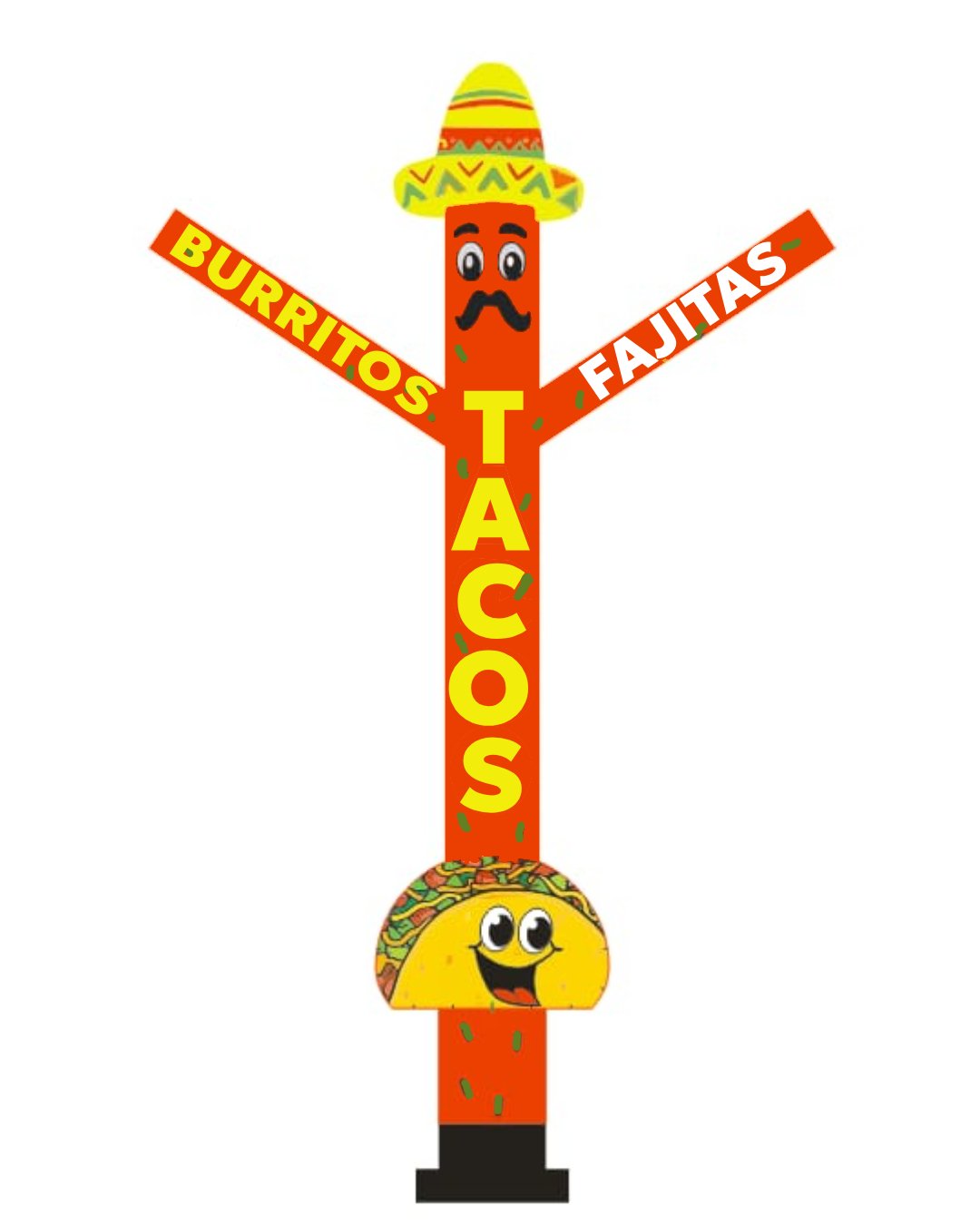 20FT Tacos & Fajitas Air Dancer Inflatable