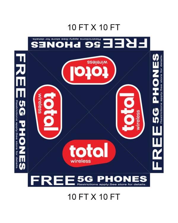 10Ft x 10Ft Total Wireless canopy roof cover only