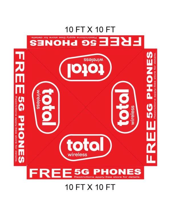 10x10 Total Wireless tent cover Red