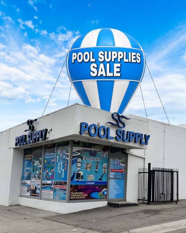 22ft Pool Supplies Sale Giant Rooftop Advertising Balloon