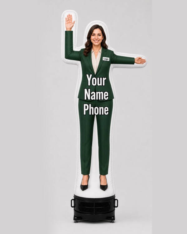 10FT Custom Female Realtor Inflatable with Logo & Name