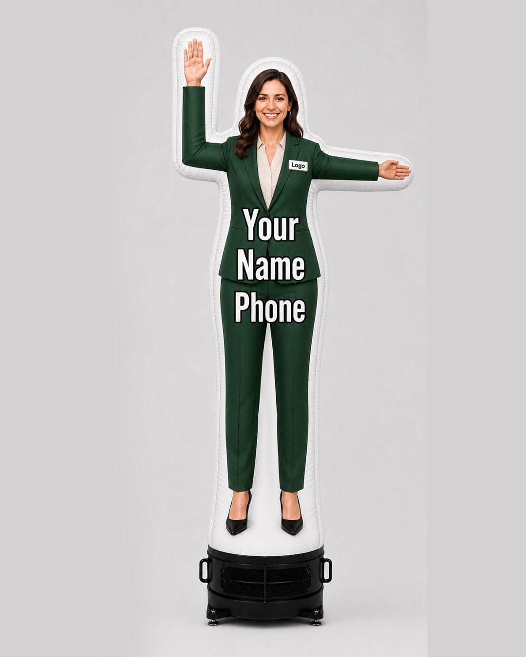 10FT Custom Female Realtor Inflatable with Logo & Name