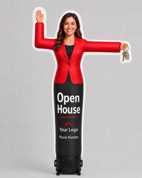 10FT Custom Female Realtor Inflatable with Logo & Name