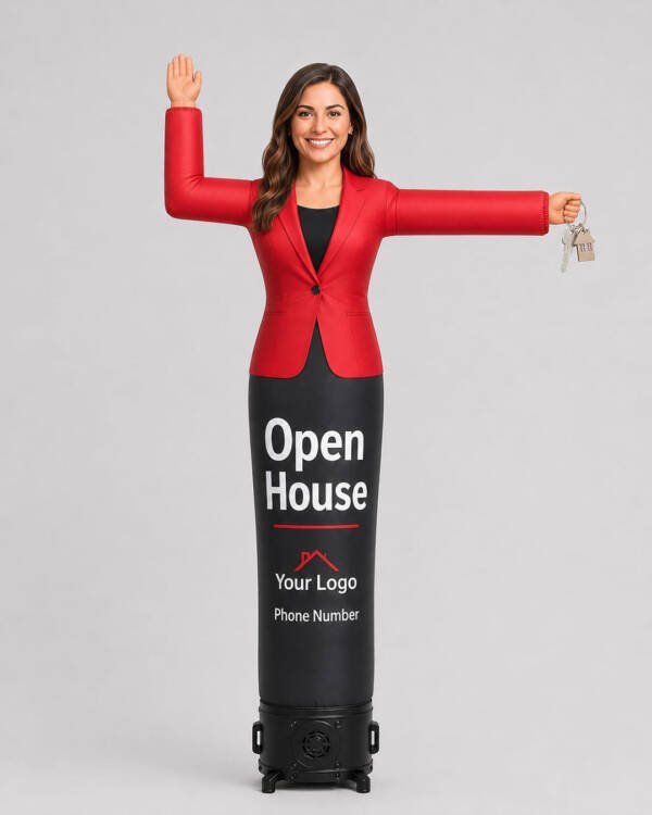 10FT Custom Female Realtor Inflatable – Personalized Agent Character Advertising Display (Blower Not Included) - Image 3