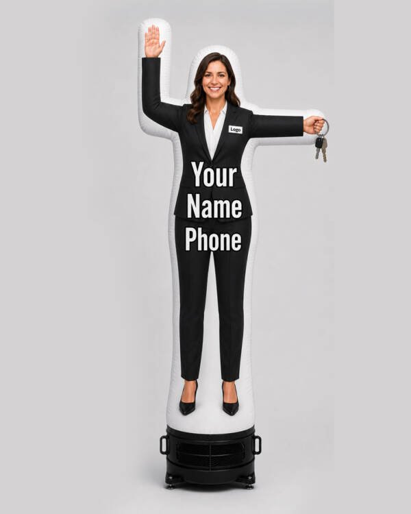 10FT Custom Female Realtor Inflatable with Logo & Name