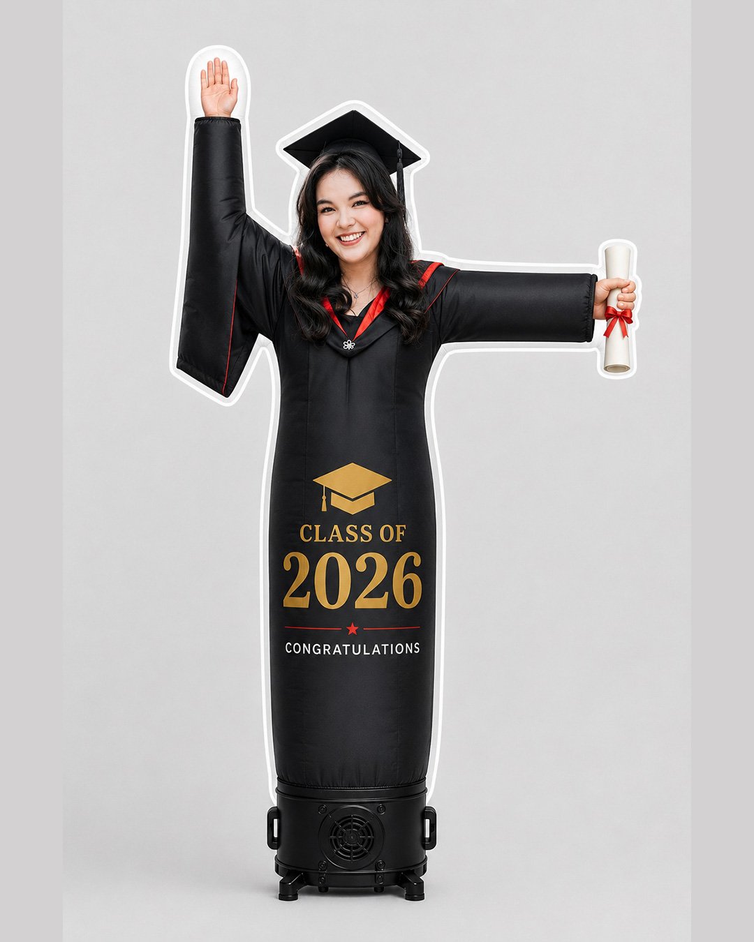 10FT Female Graduate Character Inflatable Display