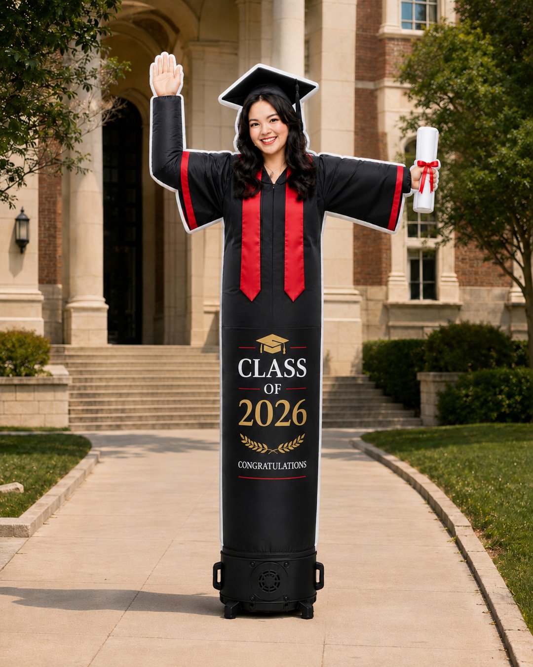 10FT Female Graduate Character Inflatable Display