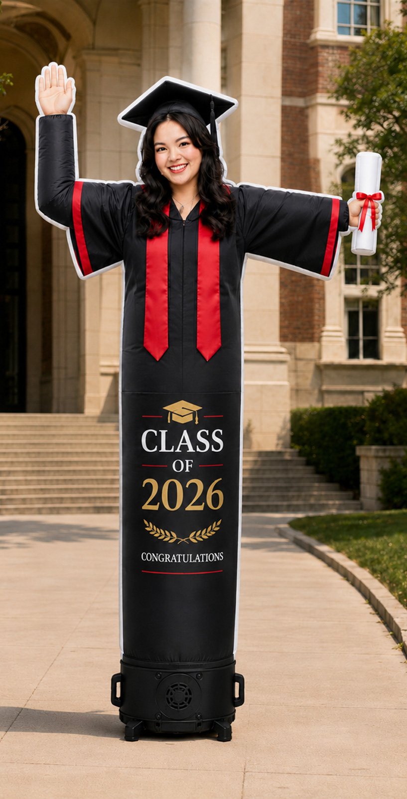 Graduate Female Character Inflatable