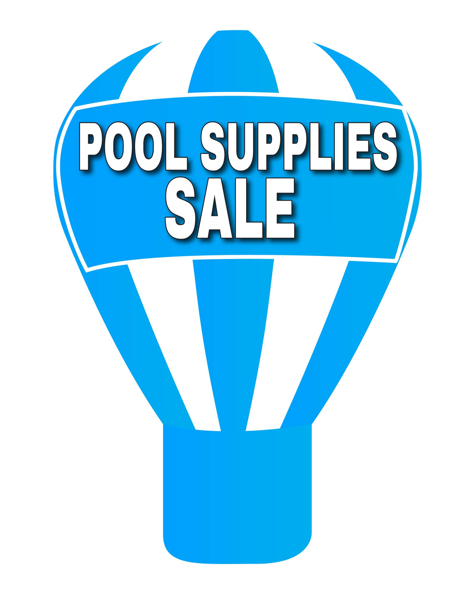 22ft Pool Supplies Sale Giant Rooftop Advertising Balloon