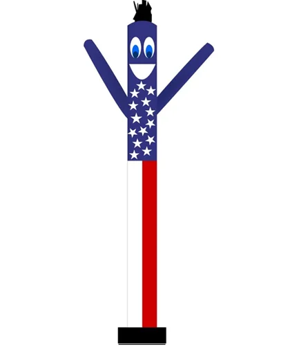 20Ft American Flag Air Dancer - Patriotic Advertising Solution
