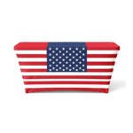 6FT U.S. Patriotic Stretch Table Cover