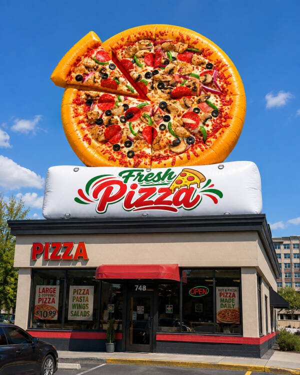 20ft giant pizza advertising inflatable