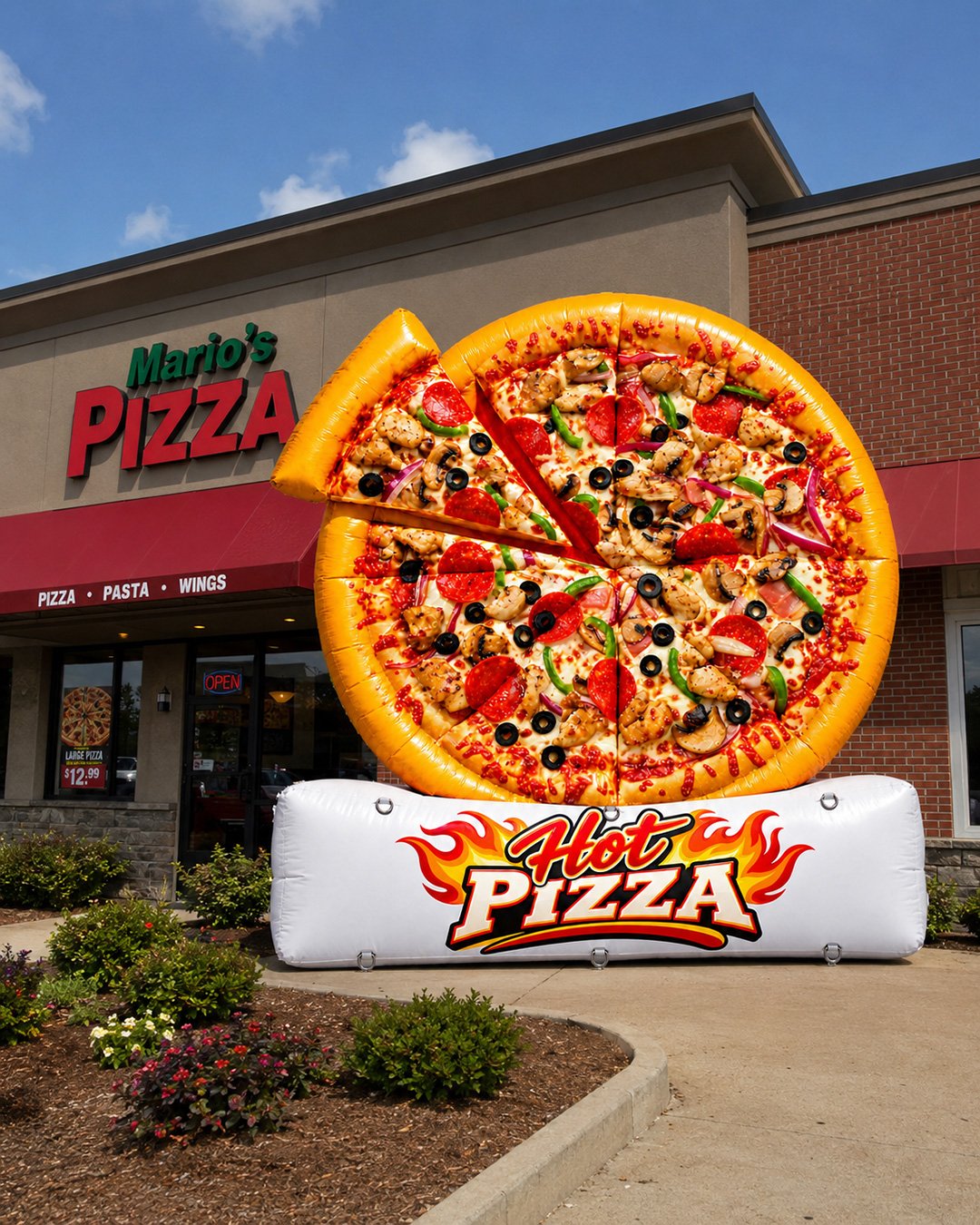 20ft giant pizza advertising inflatable
